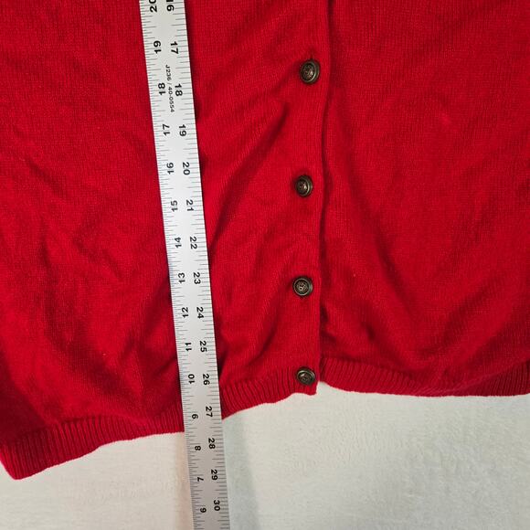 Pendleton Lambs Wool Cardigan Sweater Womens Large 0708 - Picture 5 of 8